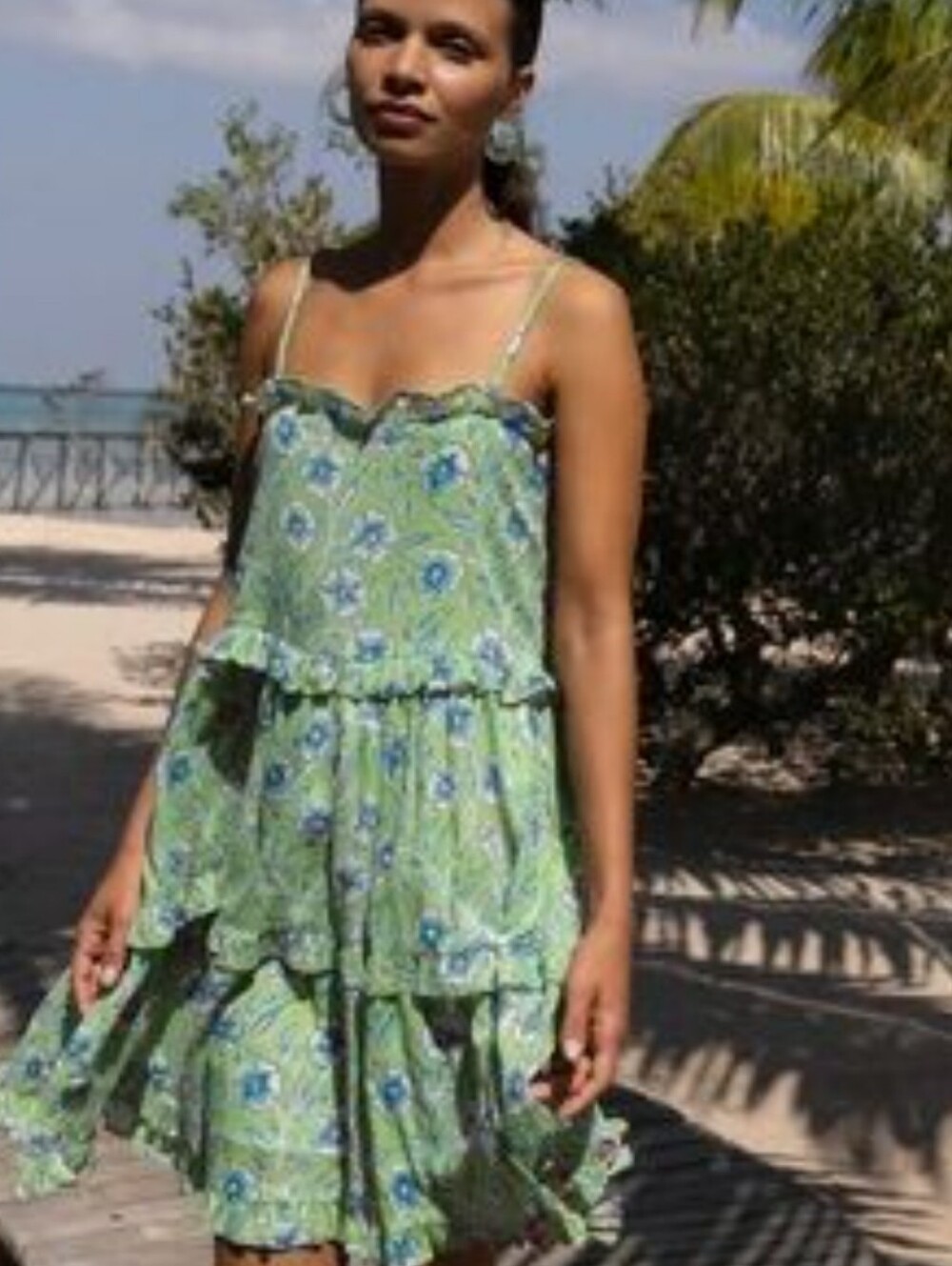 Oliphant Sz Xs Dress $350.00 Euc Floral Print